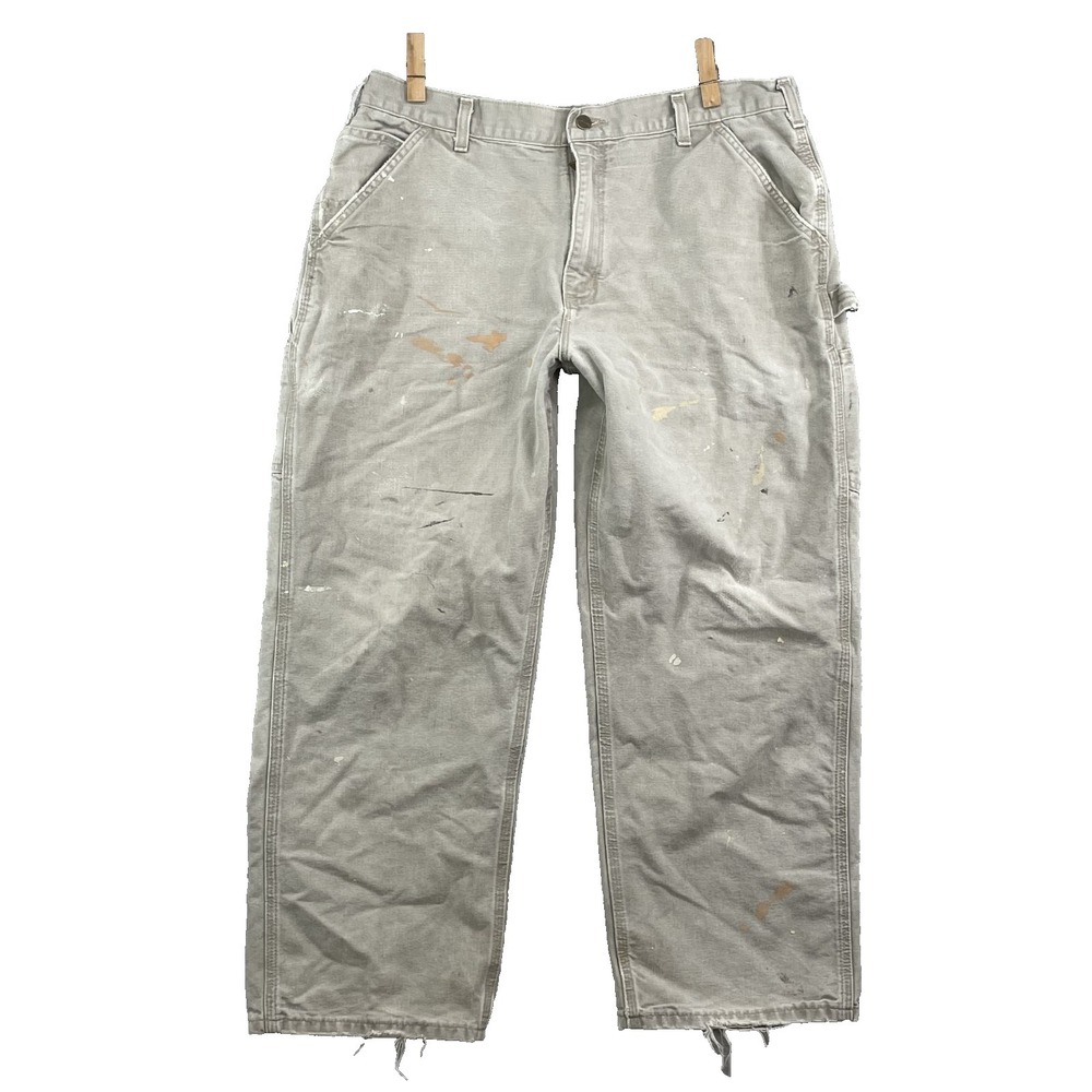 Carhartt B11 Pant Men 36x27* Baggy Workwear Outdoor Camp Logger Dungaree Utility